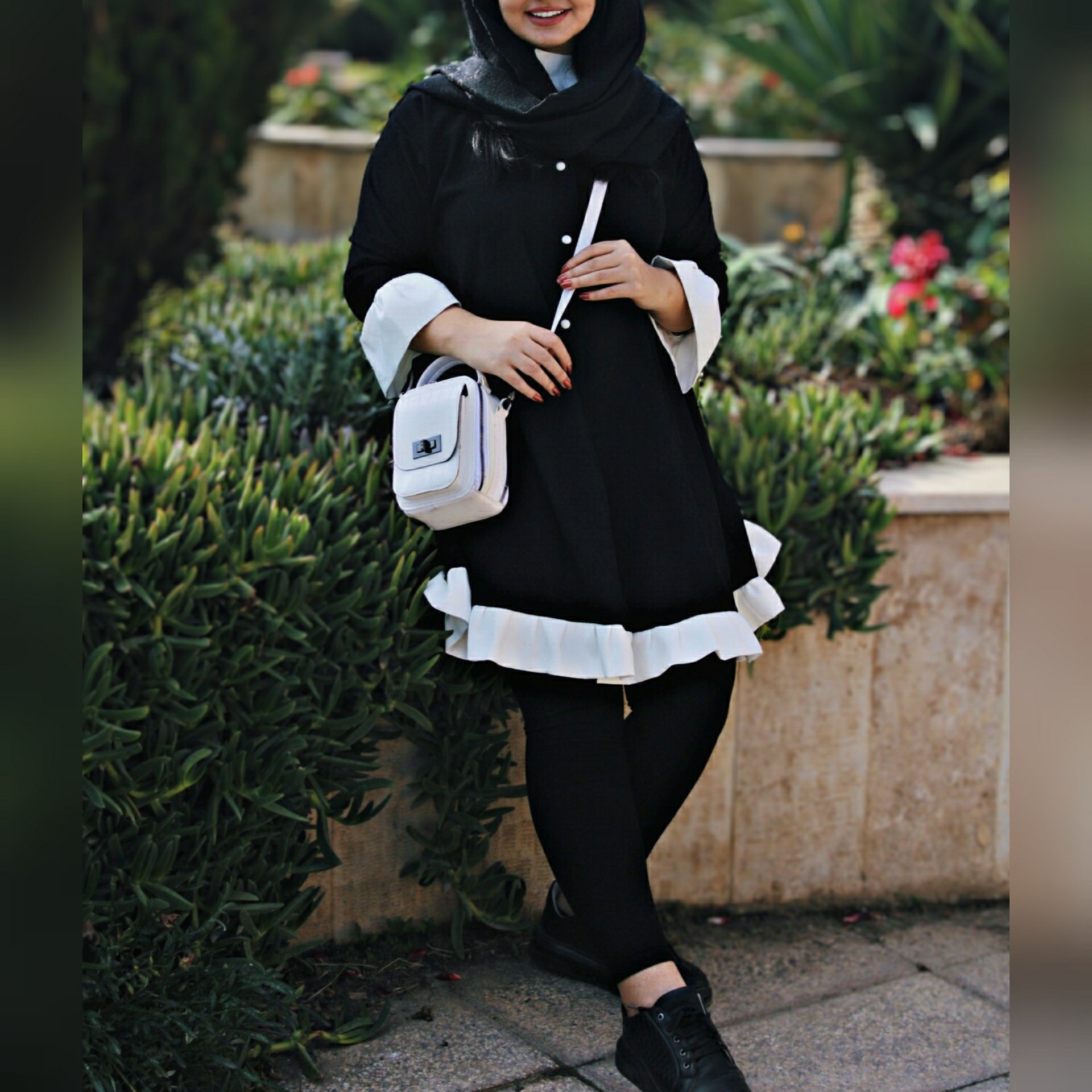 مانتو دکمه دار پاییزه