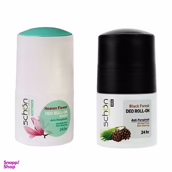 رول ضد تعریق زنانه شون (Schon) مدل هون فلاور حجم 50 میلی‌لیتر به همراه رول ضد تعریق مردانه مدل بلک فورست