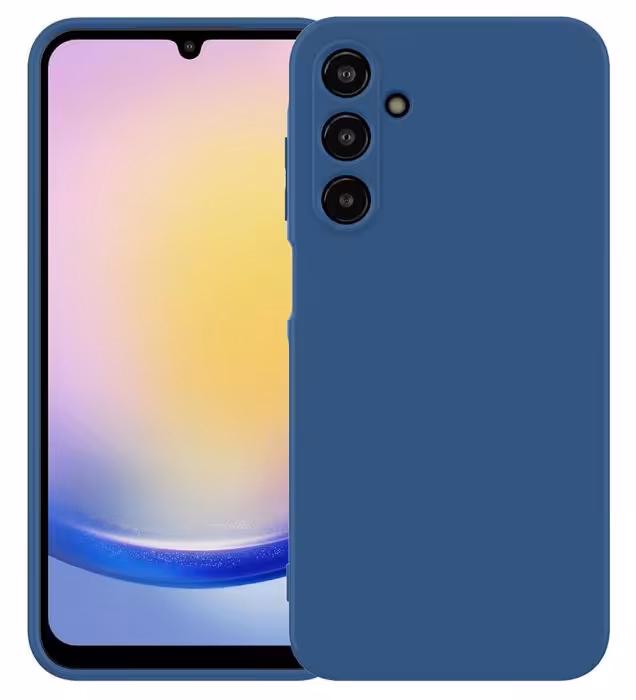 قاب گوشی سامسونگ Galaxy A25 مدل سیلیکونی محافظ لنزدار آبی