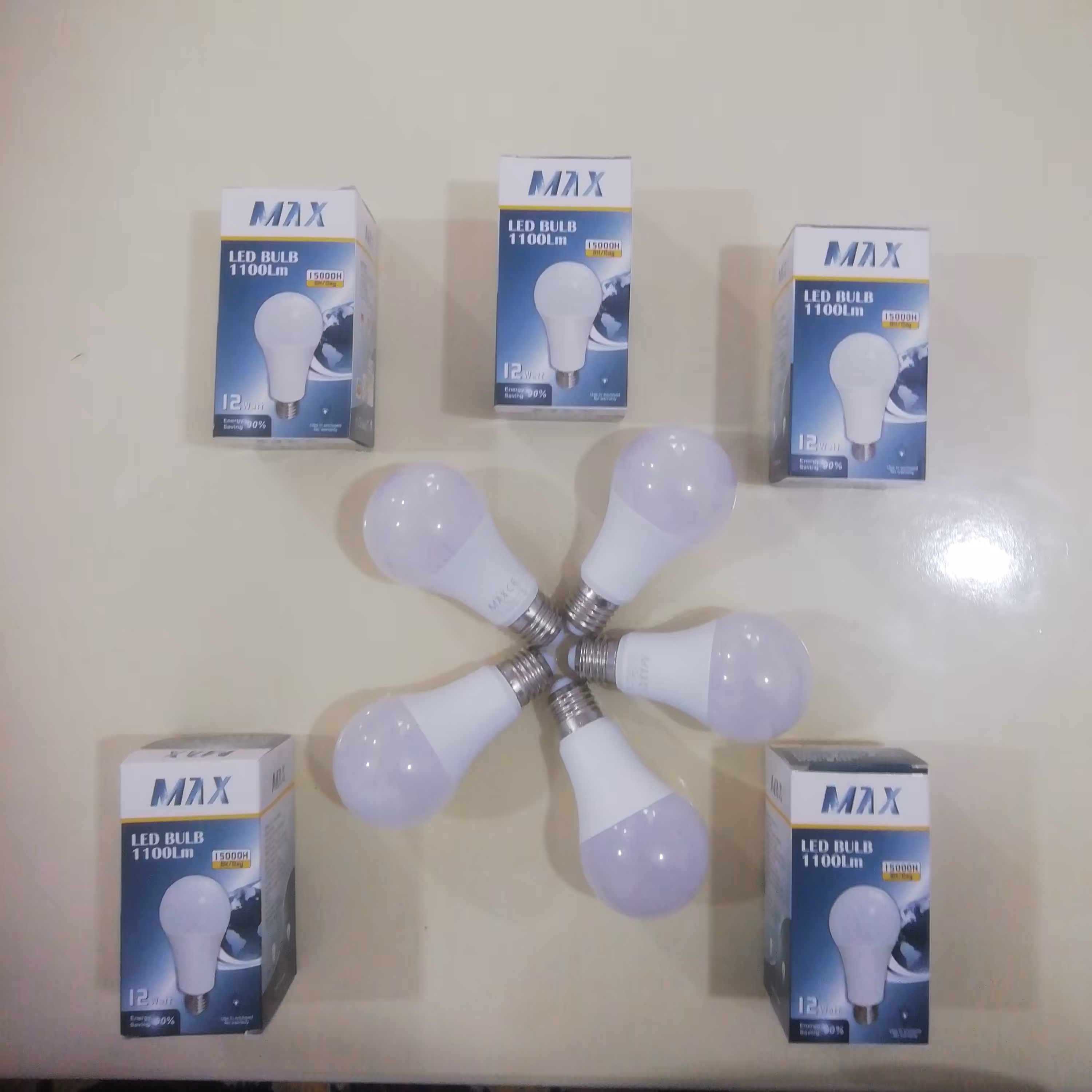 لامپ 12 وات مکس 5 عددی ال ای دی