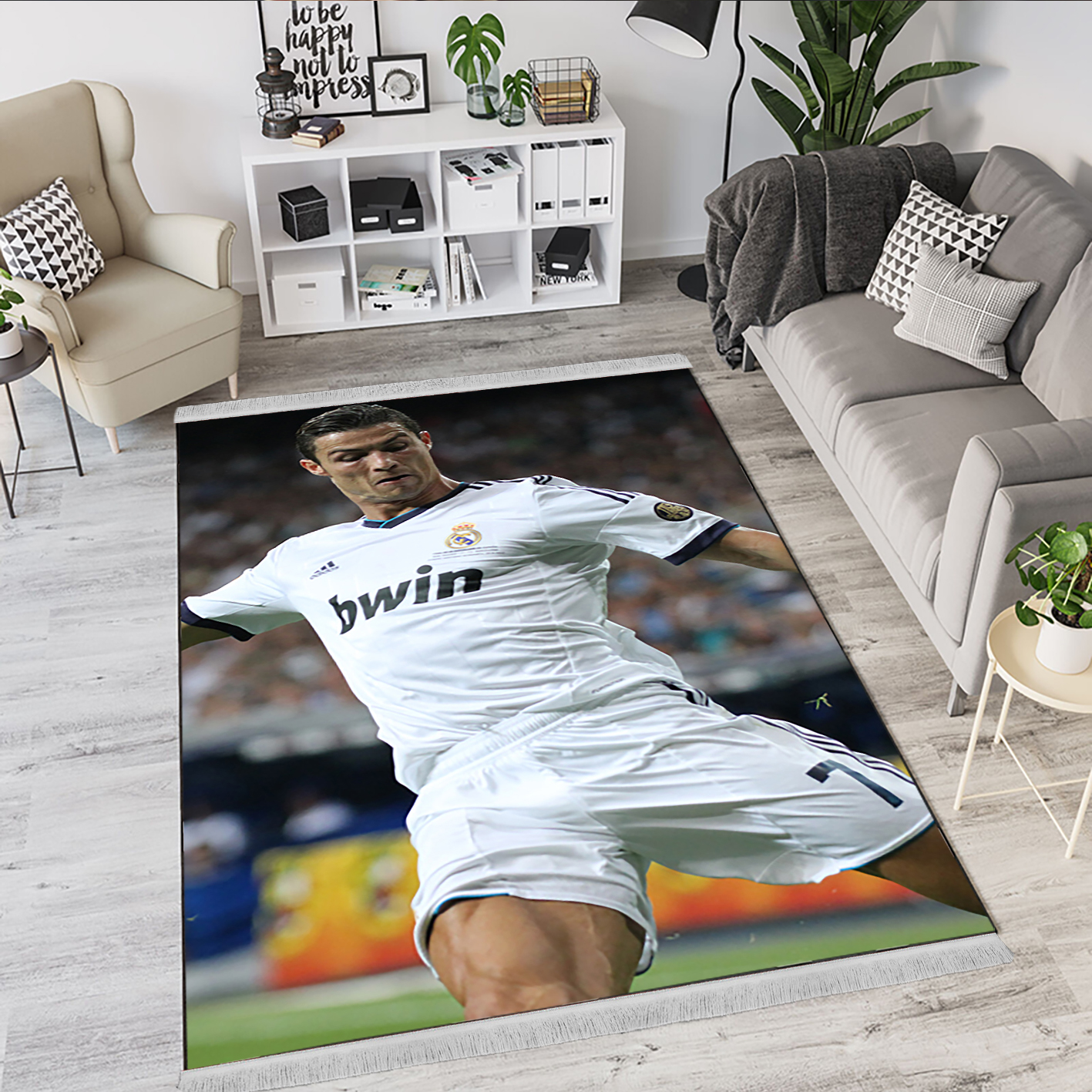 فرشینه فوتبالی اتاق نوجوان طرح رونالدو bas-5749
