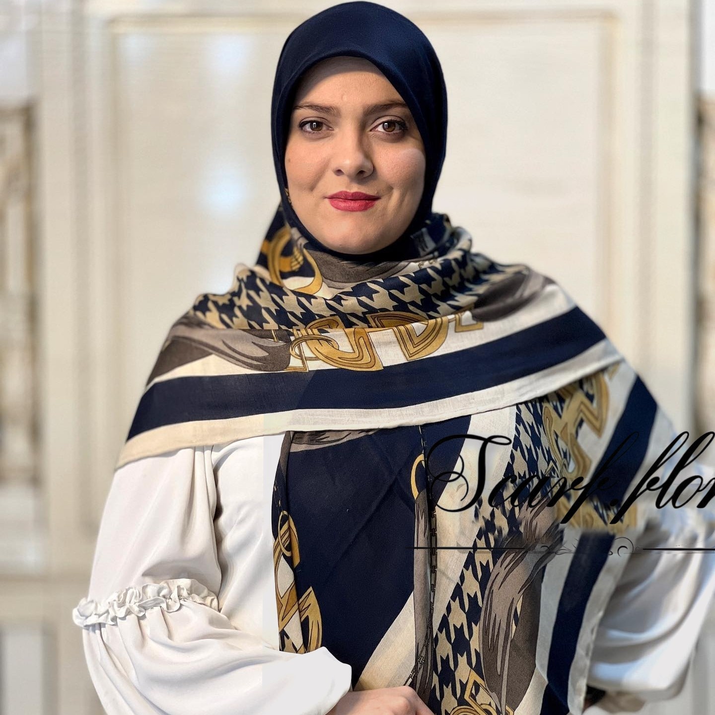 روسری عیدانه شیک ومجلسی ایستایی عالی