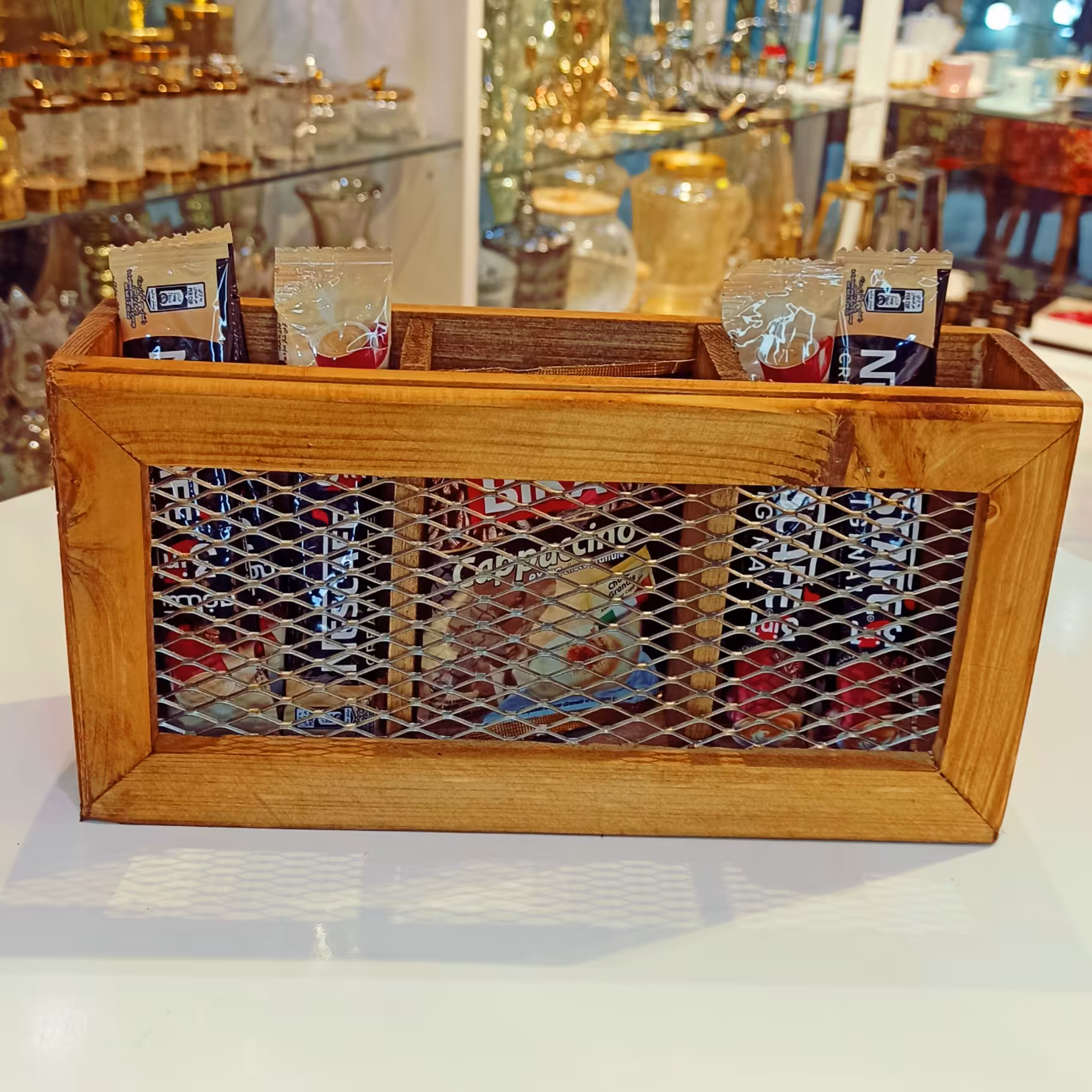 استند coffee؛چوبی؛کد1