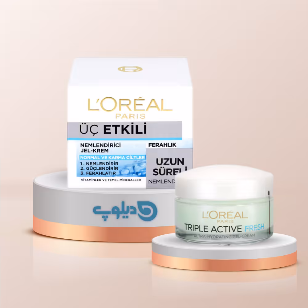 ژل کرم آبرسان و محافظت کننده پوست لورال مدل Triple Active