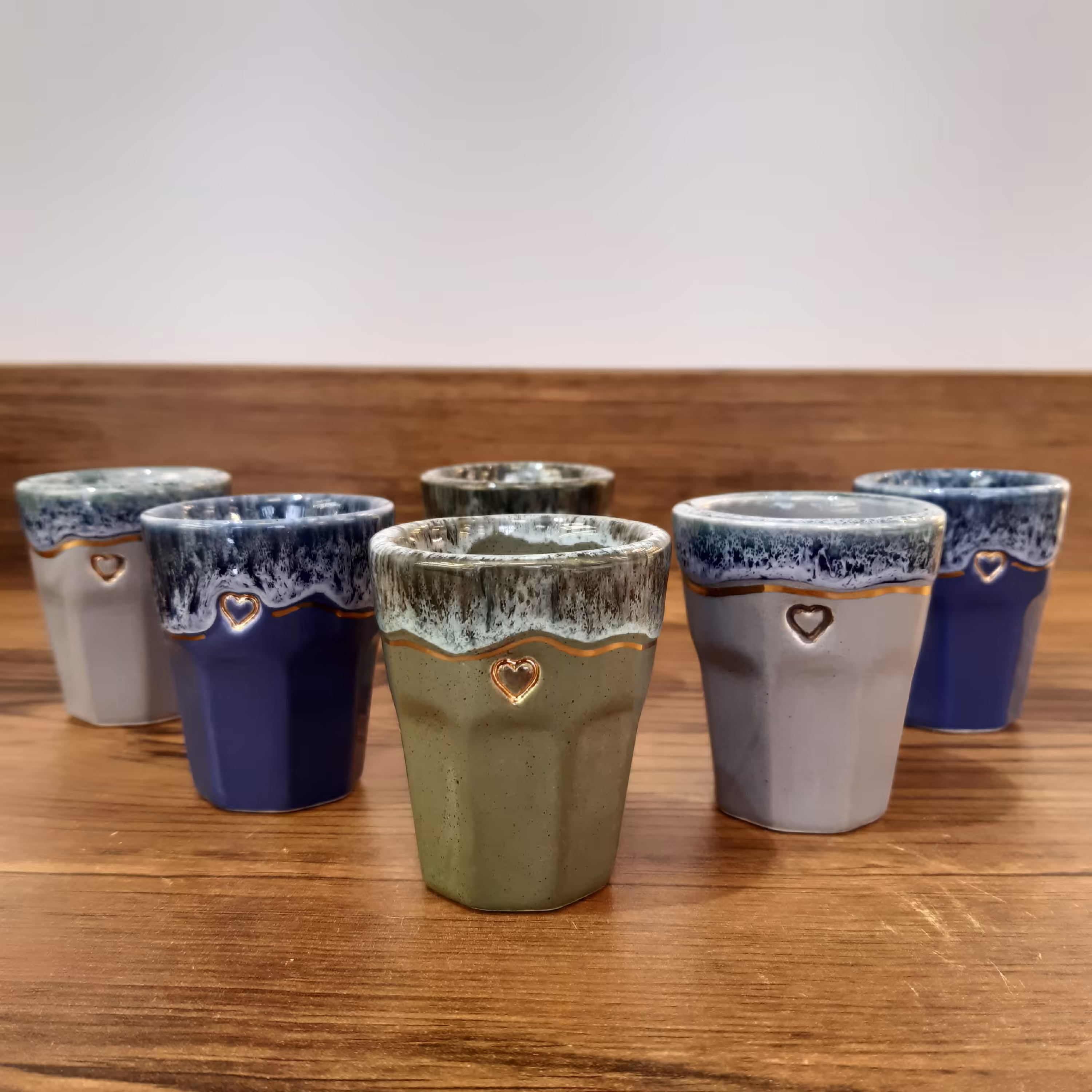 شات سرامیکی مدل شُره ای لاستر طلا