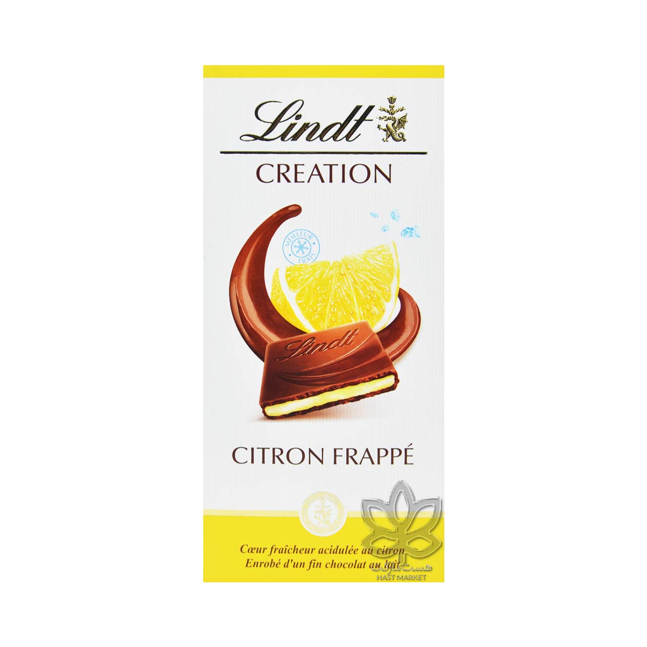 شکلات با مغز فراپه لیمو 150 گرم کرییشن لینت - lindt