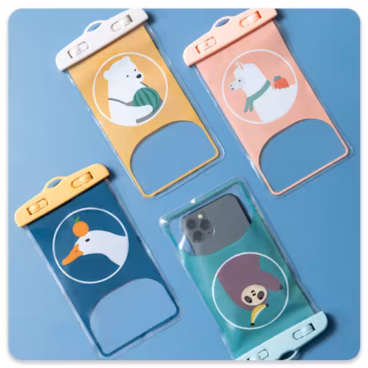 کاور ضد آب موبایل | مدل : رنگی