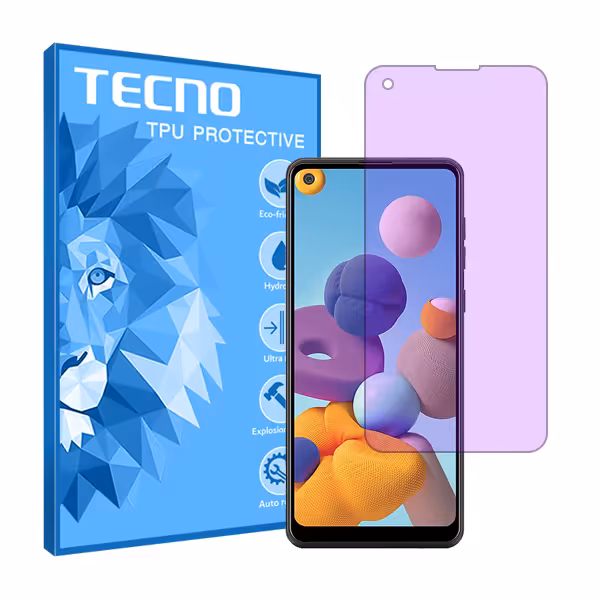 گلس سامسونگ Galaxy A21 مدل آنتی پرپل برند تکنو کد S