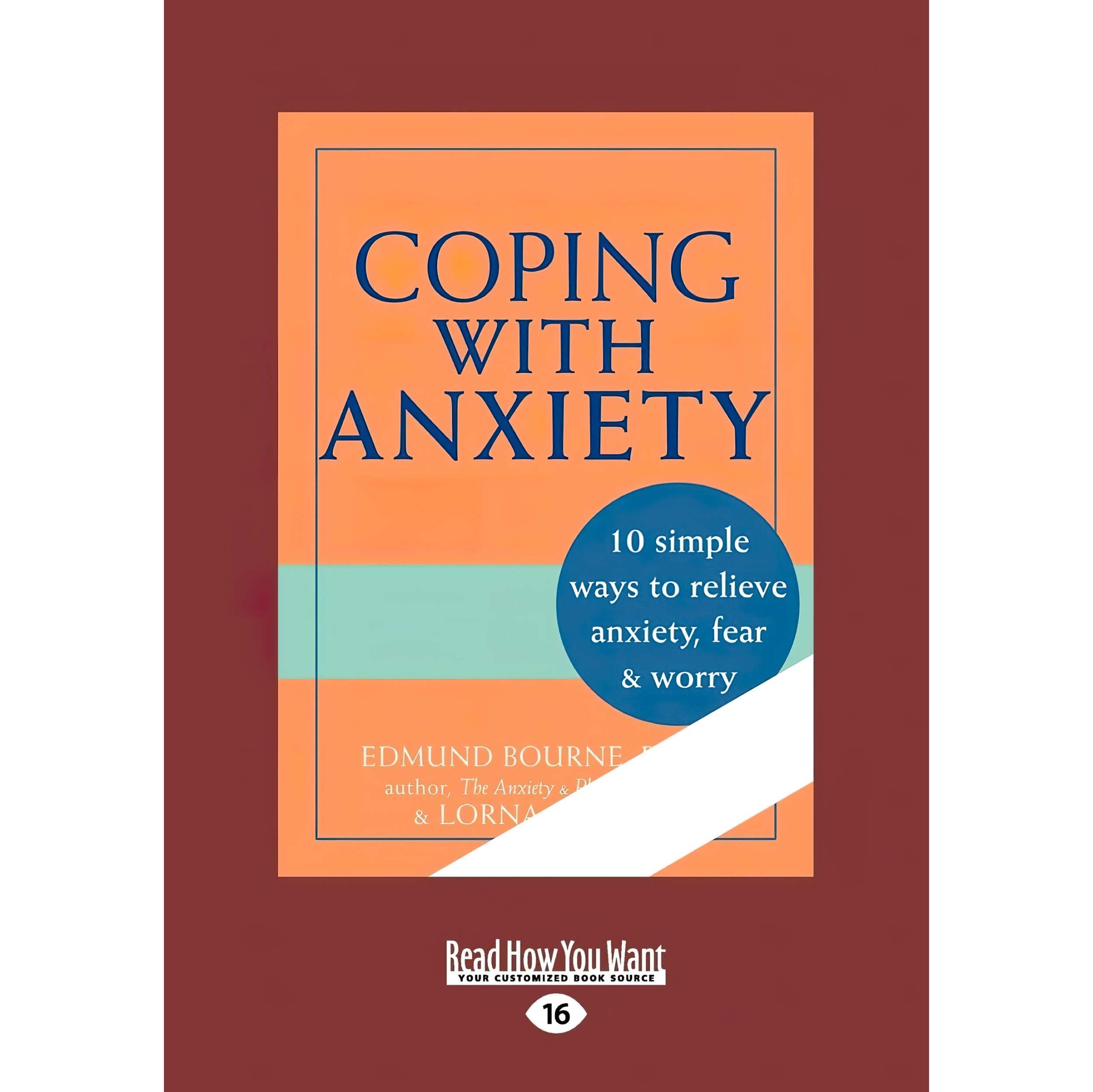کتاب زبان اصلی Coping with Anxiety اثر Edmund J Bourne انتشارات ReadHowYouWant