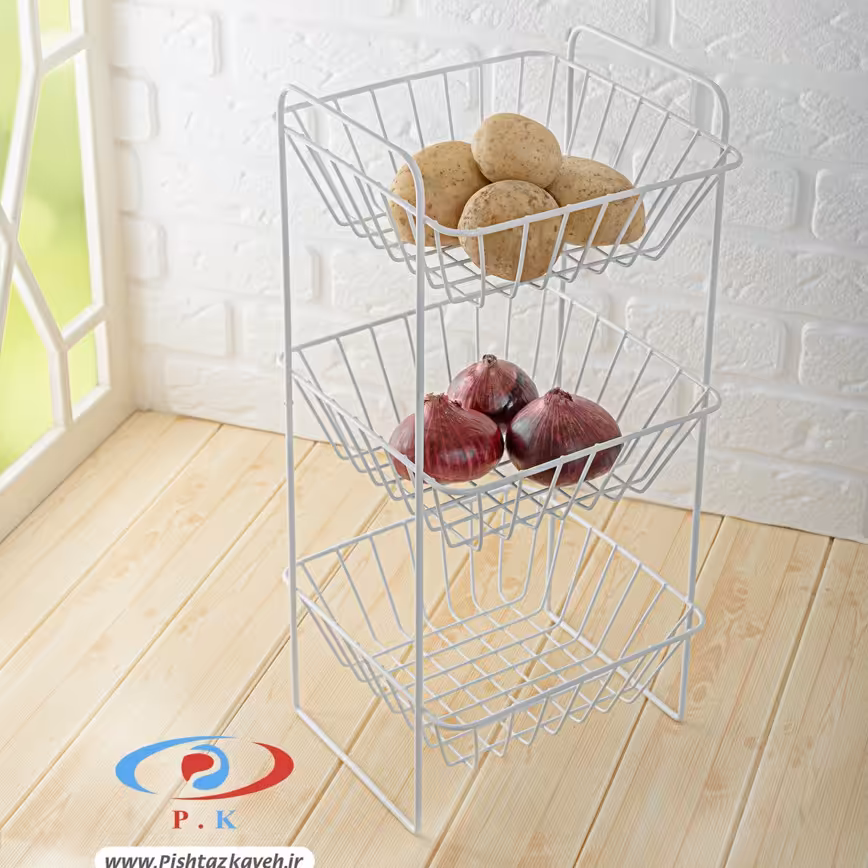 جاپیازی جاسیبزمینی پیازی سه طبقه ساده مدل اطلس غرفه نارنجی