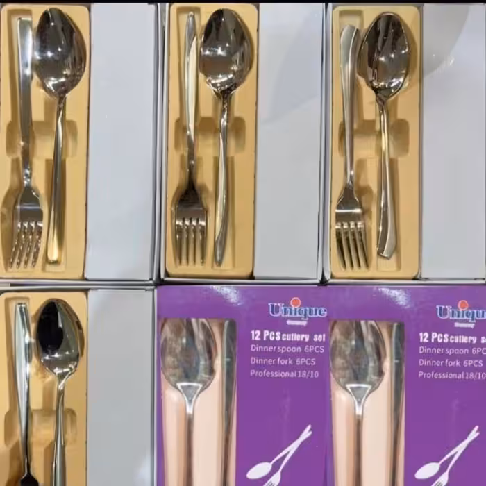 قاشق و چنگال یونیک اصل حک شده 