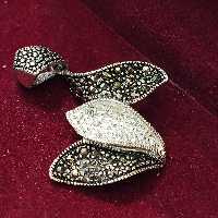 پلاک زنانه نقره کد77