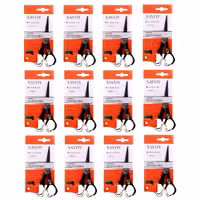 قیچی دسته عسلی آرایشی کوچک اعلا (جعبه 12 عددی)(قیچی اصلاح موی سبیل)(ابعاد 6*12 سانتی متر)