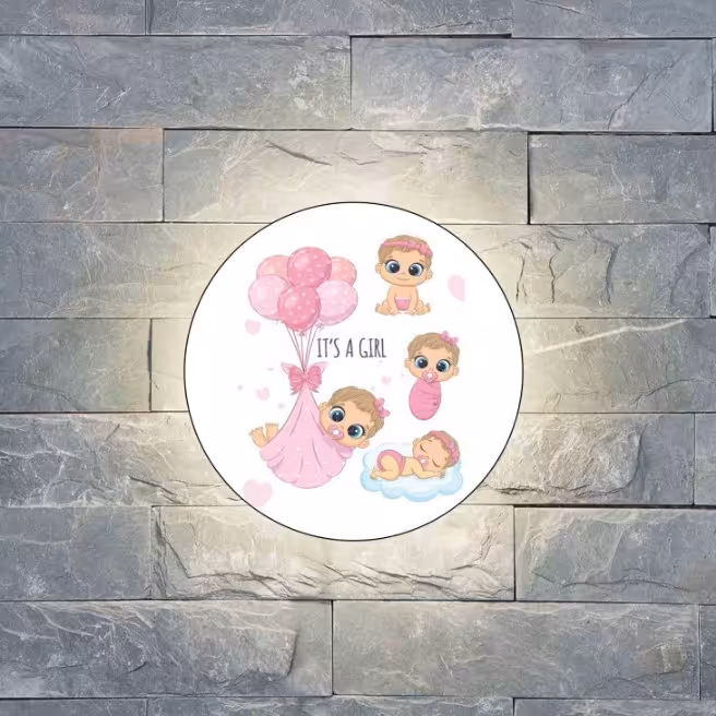 چراغ خواب کودک قطر 30سانت با اداپتور (پس کرایه)