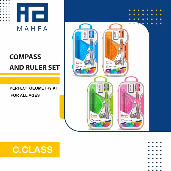 ست پرگار 8 تکه سی کلاس (10 بسته)