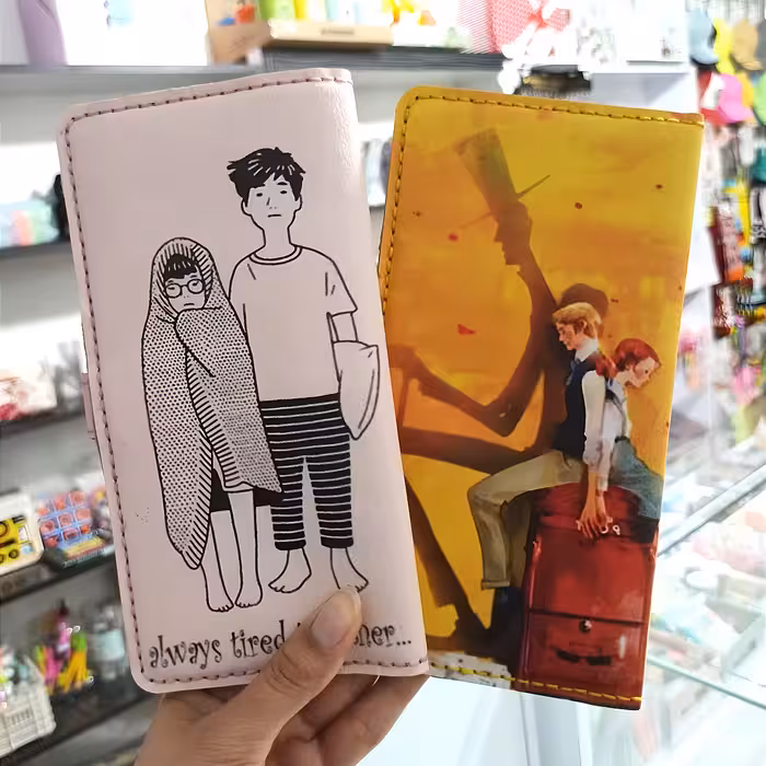 کیف پول سایز پالتویی طرح فانتزی