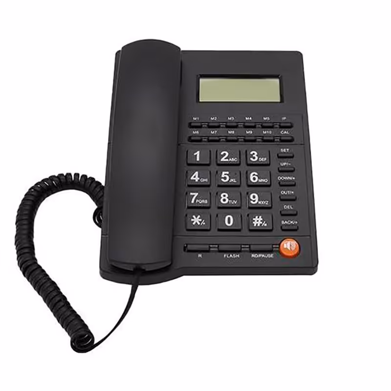 تلفن ثابت رومیزی مدل L019 در رنگبندی مشکی