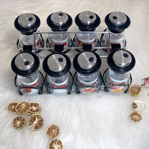 جا ادویه 8 پارچه مدل رومیزی کاپریس