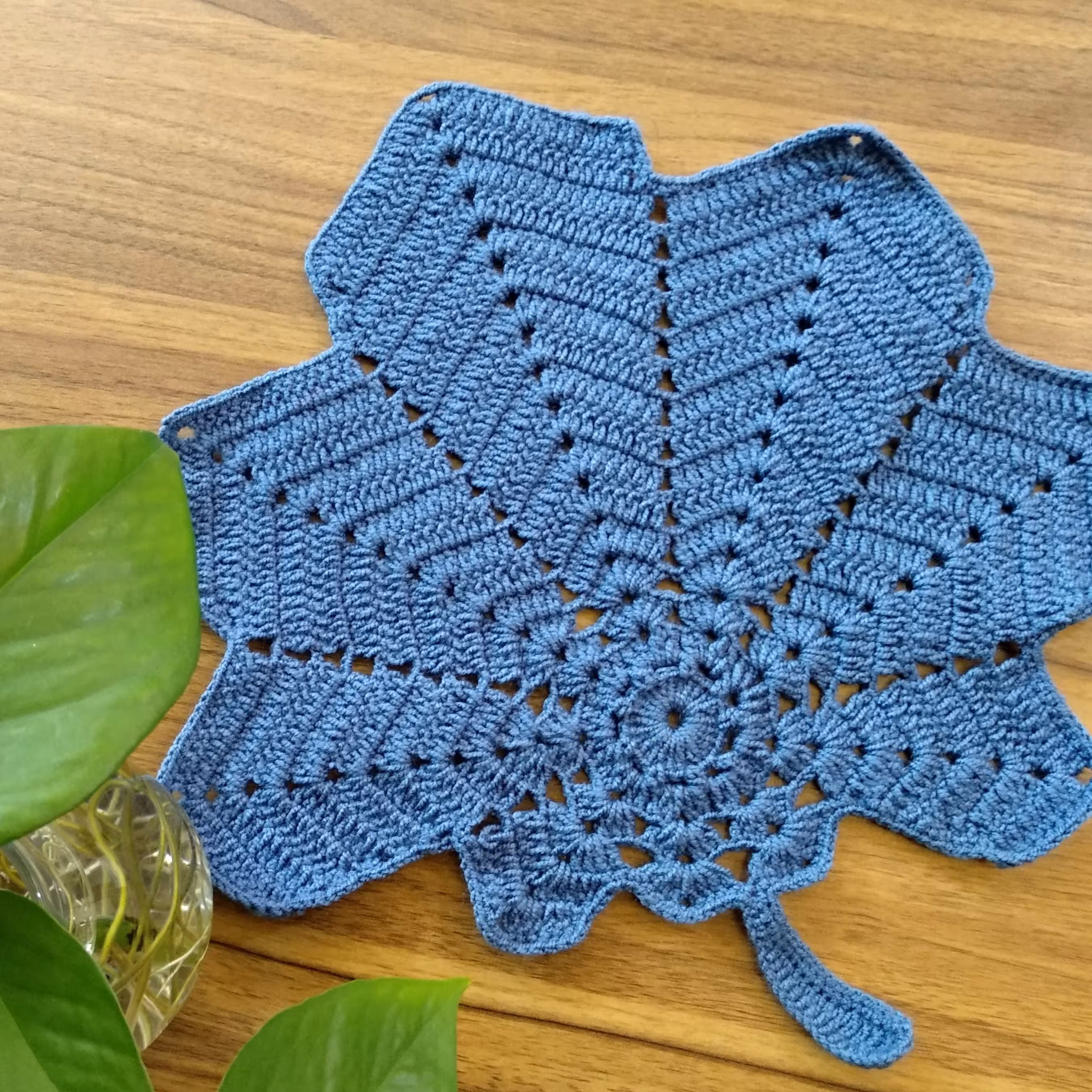 زیر بشقابی بافتنی