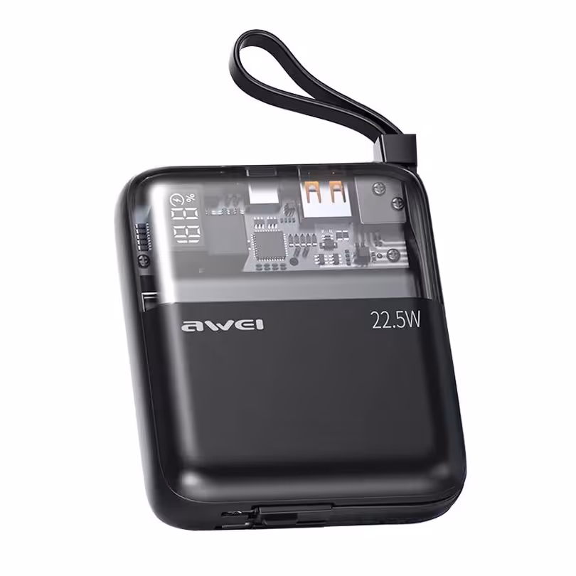 پاوربانک کابل دار  آوی 10000mAh مدل Awei P149K