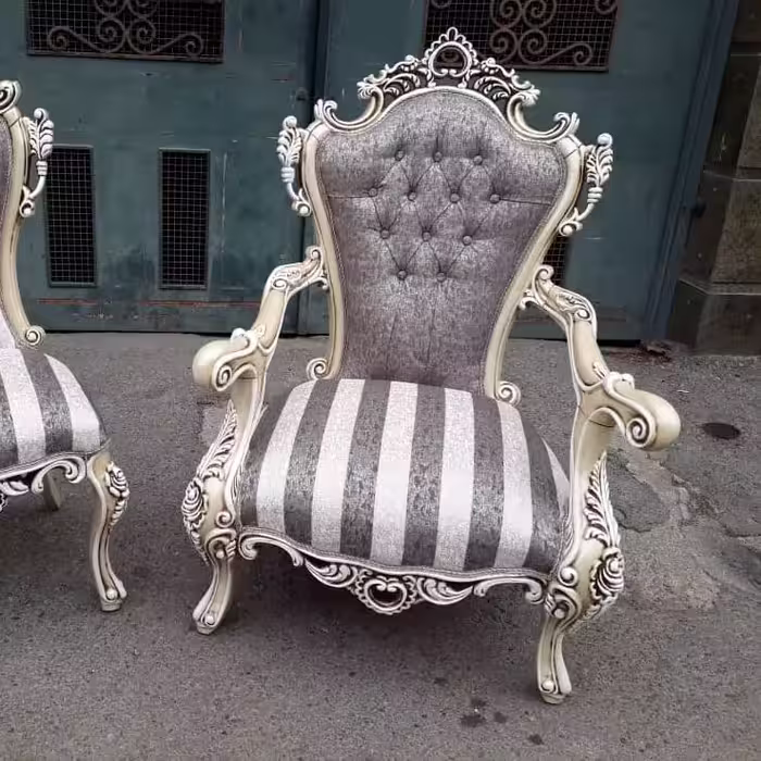 مبل استیل مدل خورشید نشیمن9نفره و7 نفره ترکیب رنگ بندی چوب و پارچه به سلیقه مشتری انجام میشود 