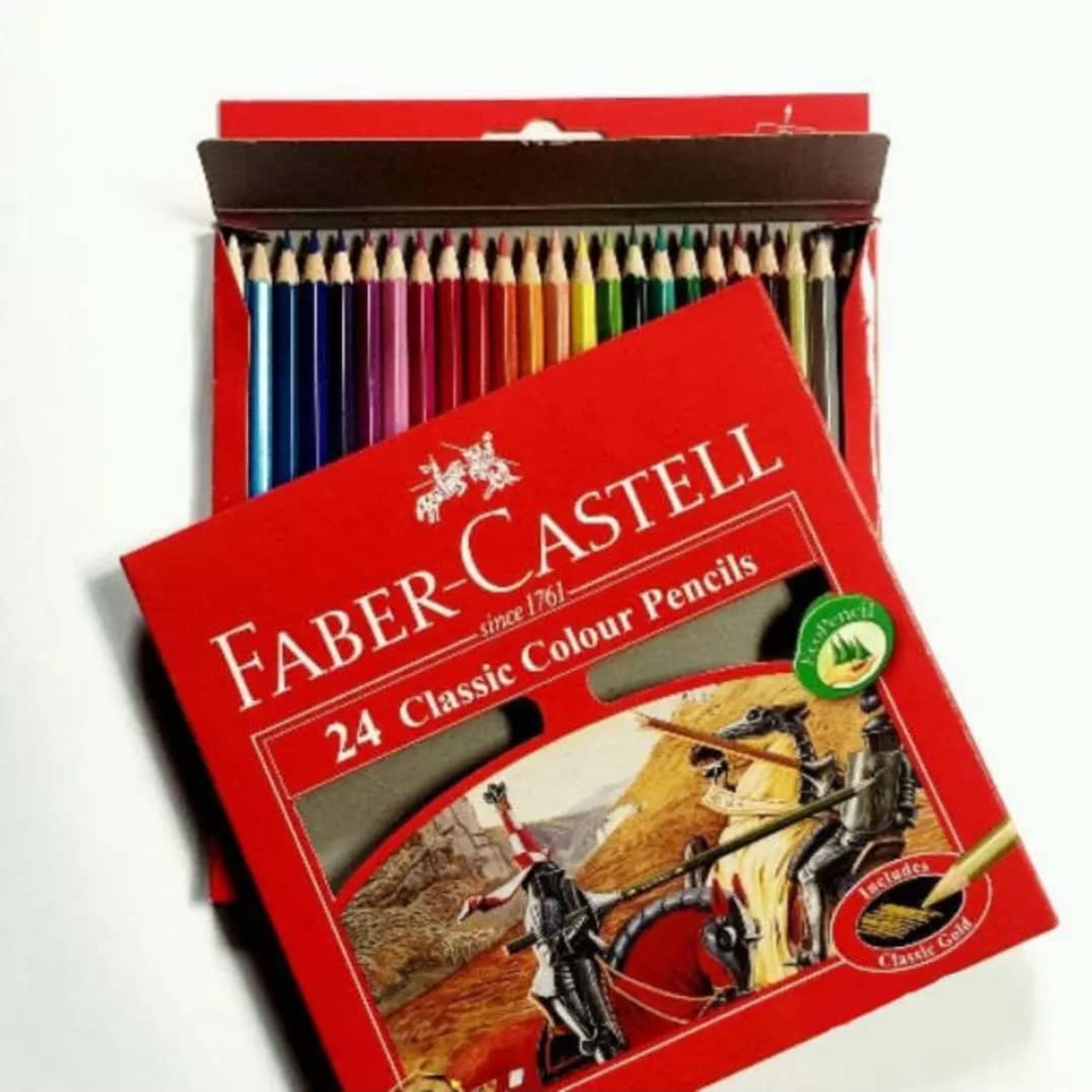 مداد رنگی فابر کاستل 24 رنگ مدل Classic مخصوص طراحی و نقاشی