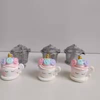 آویز صافی چای بدون صافی استیل طرح فنجون یک عددی