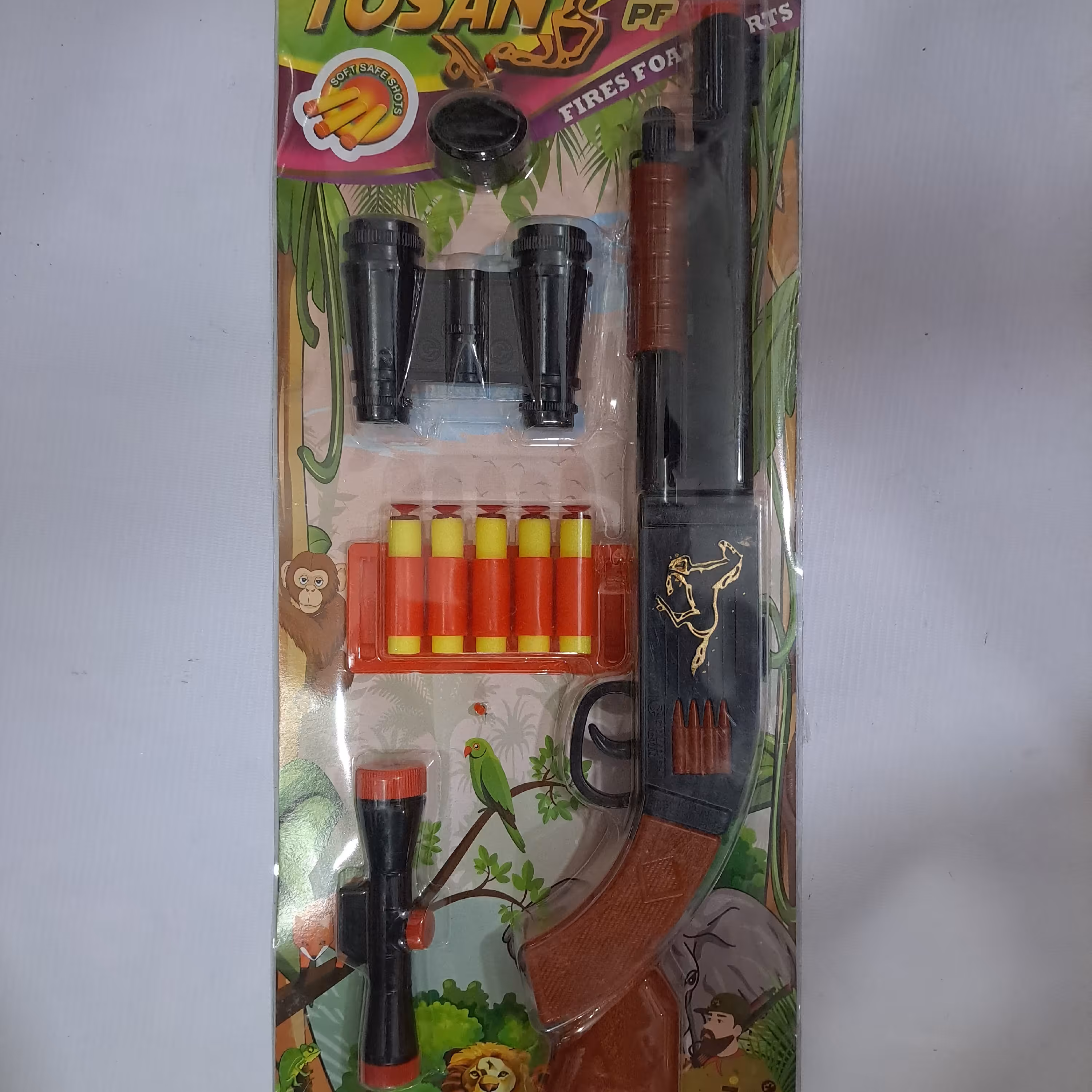 تفنگ  با تیر اسفنجی