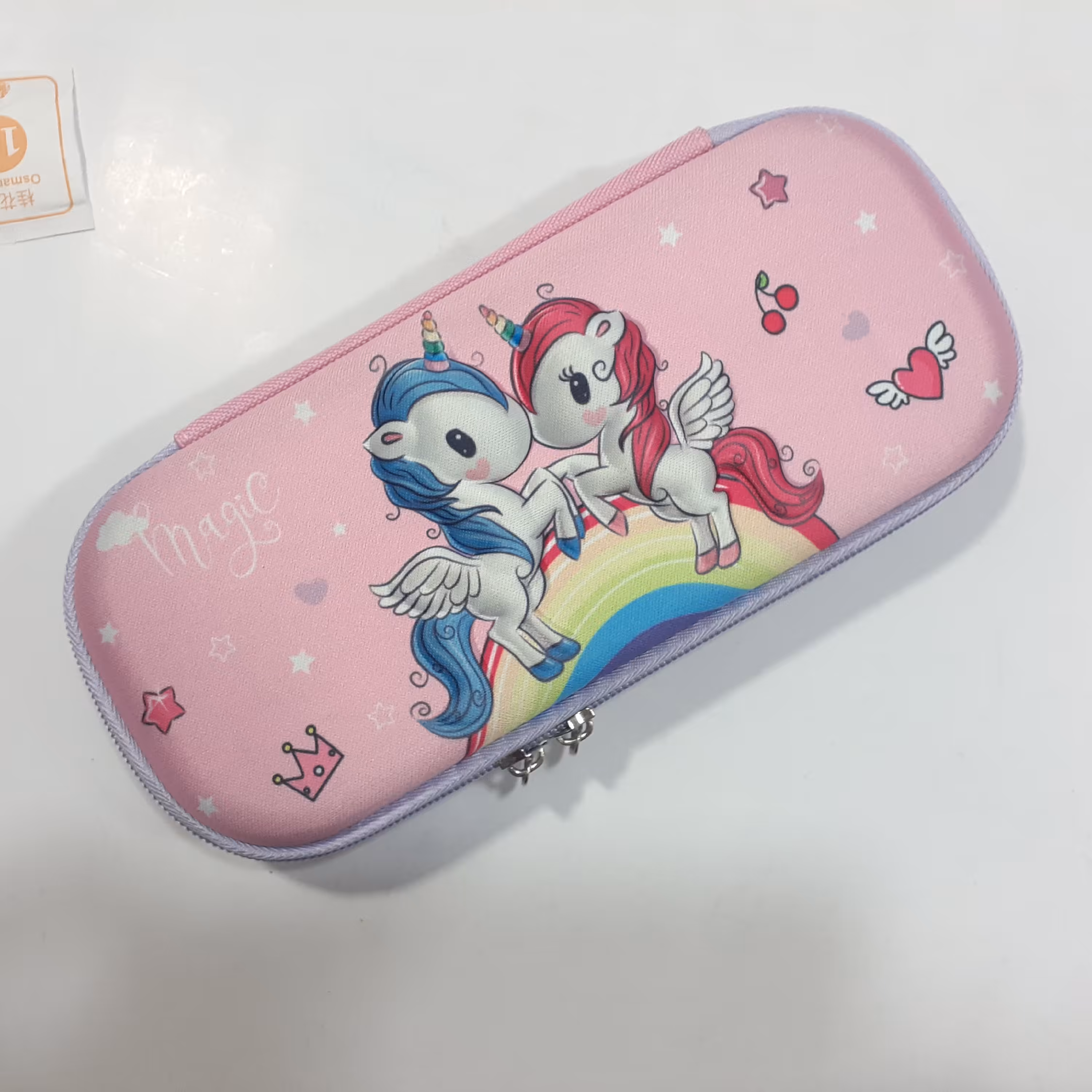 جامدادی برجسته زیپ دار طرح یونیکورن