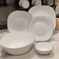 آرکوپال لب طلا مربع گلدن اوپال درجه 1 اپال سرویس 26 پارچه شمل ژالین پلنگی پلنگ درخت طلایی لب طلا 