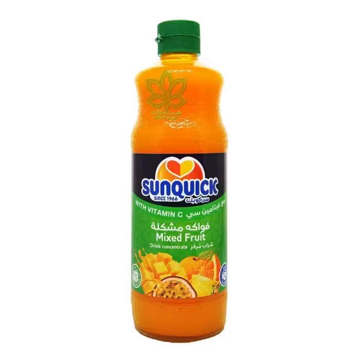شربت سان کوییک میکس میوه ای با ویتامین سی 840 میل - sunquick