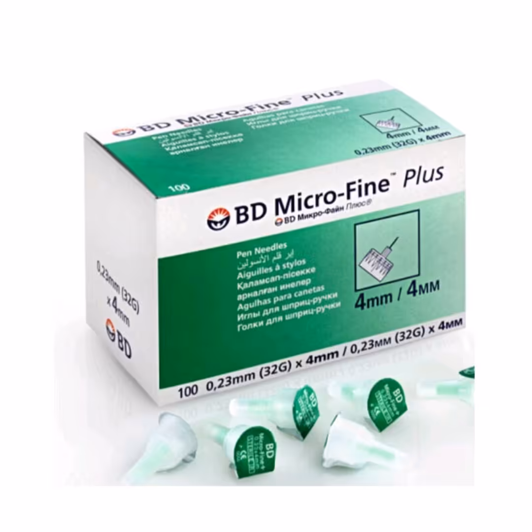 سرسوزن قلم انسولین BD سایز  4 میلی متر