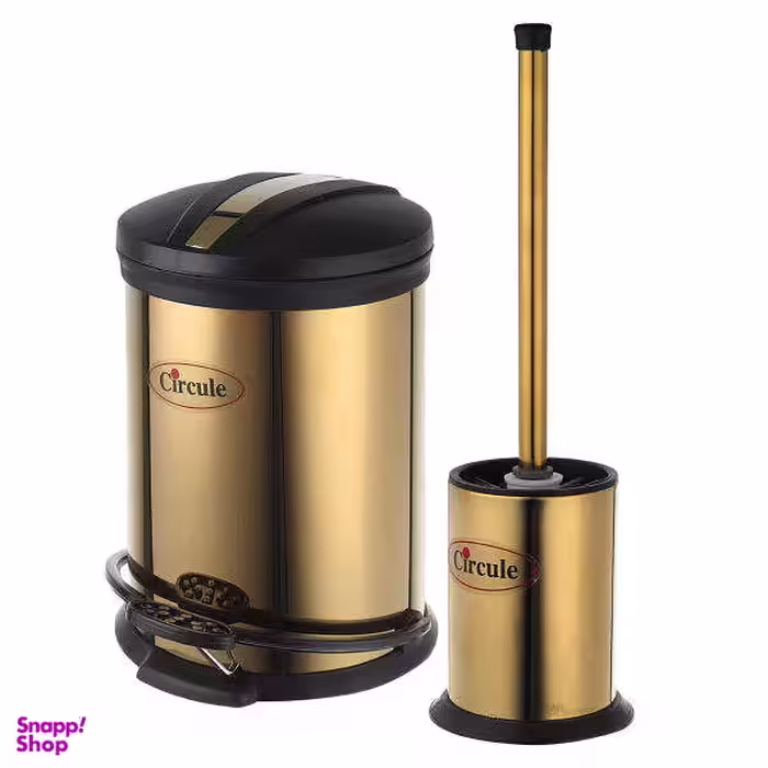 ست سطل زباله و فرچه سرکوله مدل BGH001