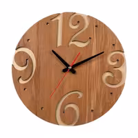 ساعت دیواری چوبی مدل کیتا کلاسیک کد CK 605-CT - (قطر 35 cm)