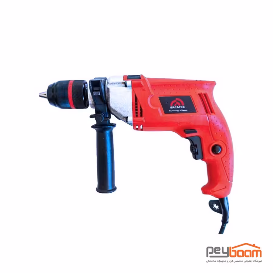 دریل گیربکسی چکشی گریتک مدل GTID10502