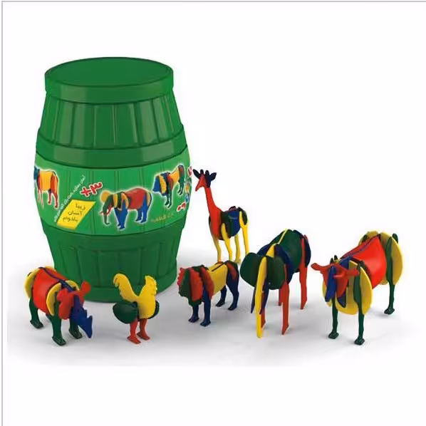 ساز و باز حیوانات  57 قطعه بشکه ای