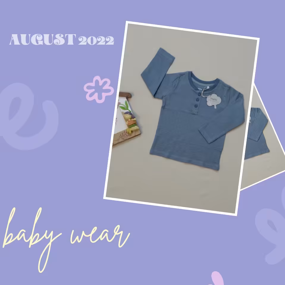 بلوز پسرانه نوزادی جنس نخ پنبه برند لوپیلو آلمان مناسب سن 6 تا 12 ماه