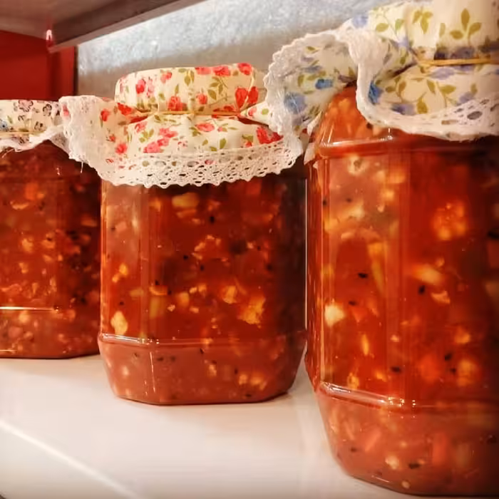 ترشی بندر تند خانگی با ادویه جات و سبزیجات معطر درجه 1(500گرمی )