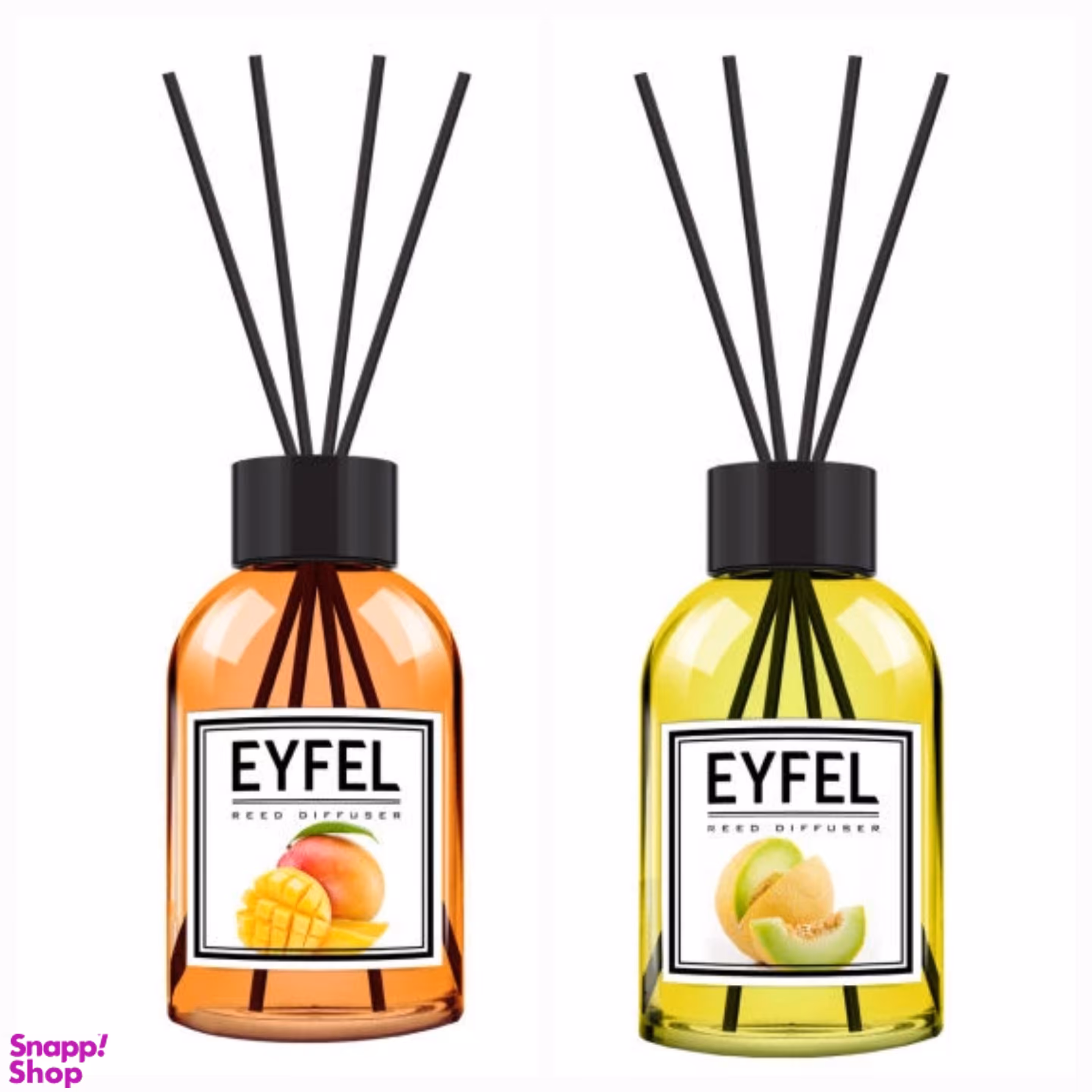 خوشبو کننده هوا ایفل مدل ملون و انبه حجم 120 میلی لیتر مجموعه 2 عددی