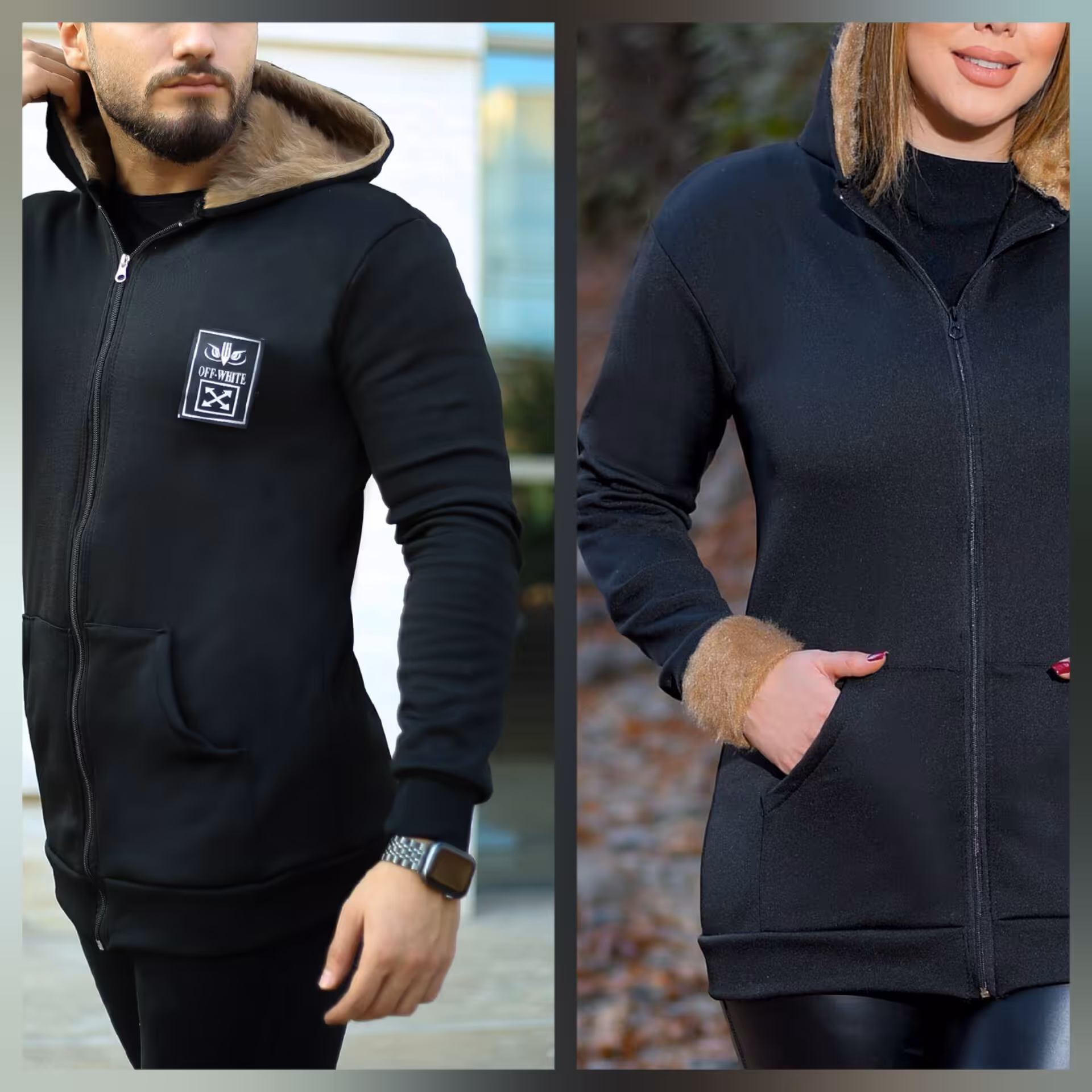 ست هودی دونفره مردانه و زنانه مدل ارزهان