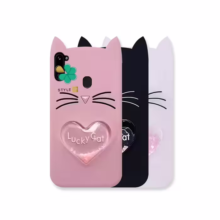 کاور آکواریومی گوشی سامسونگ Galaxy A11 طرح Lucky Cat