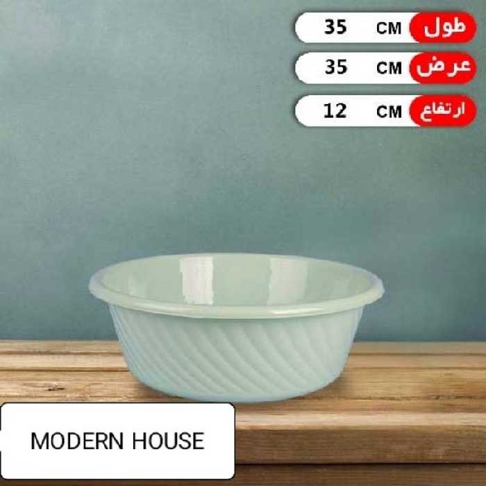 لگن پلاستیکی مدل  4000 در چند رنگ مختلف در خانه مدرن 