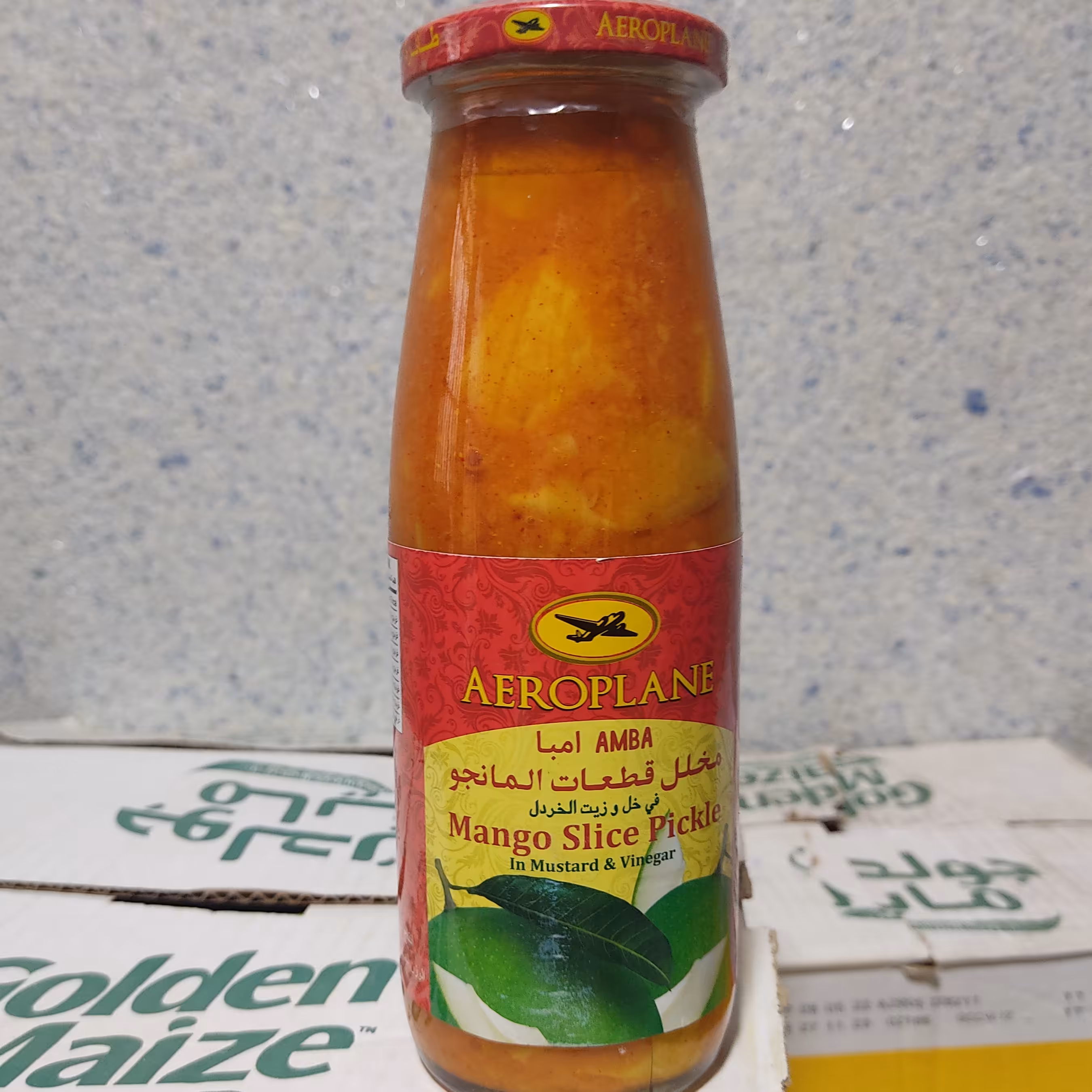 ترشی انبه هندی اصل با سس خردل مارک طیاره تاریخ جدید