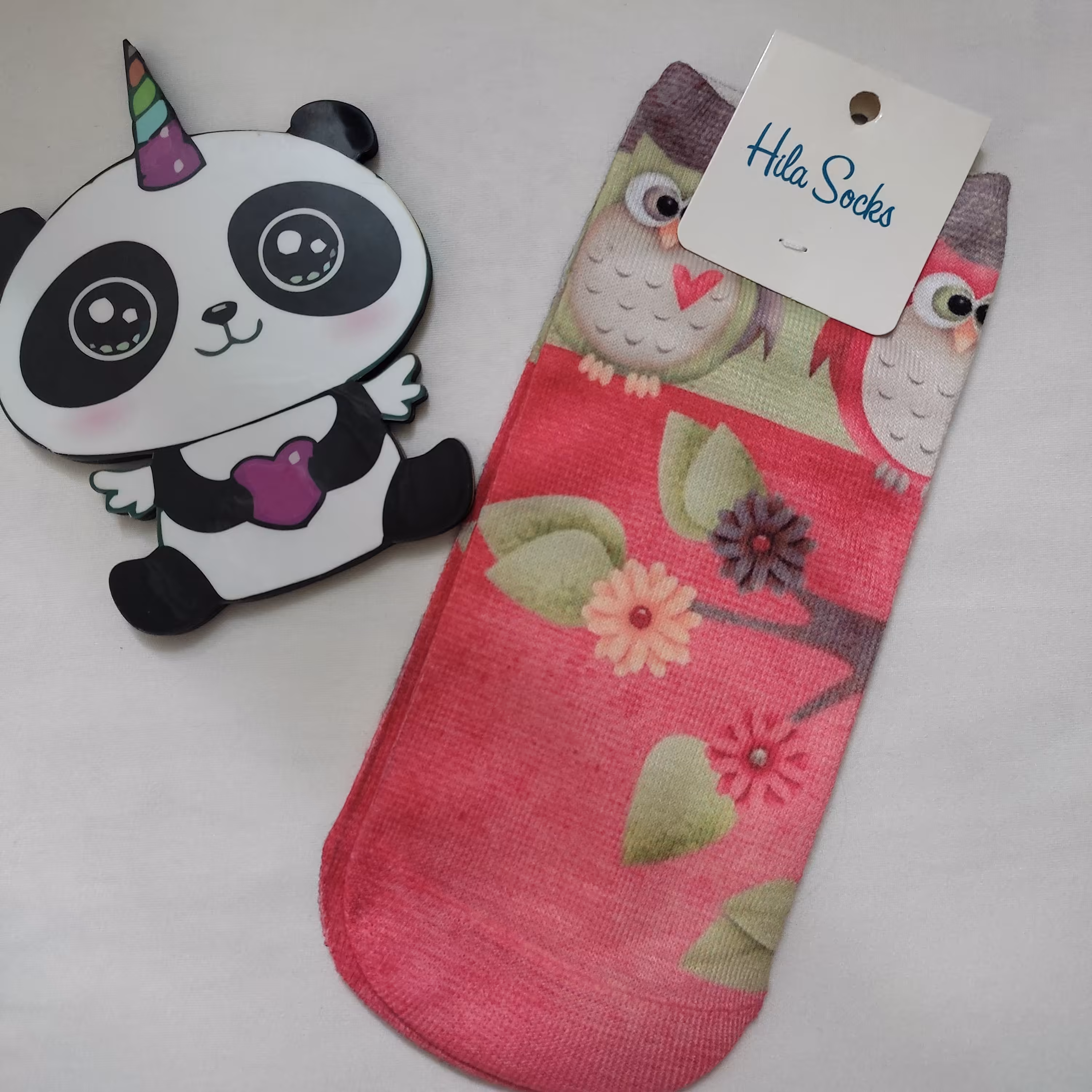 جوراب چاپی طرح جغد