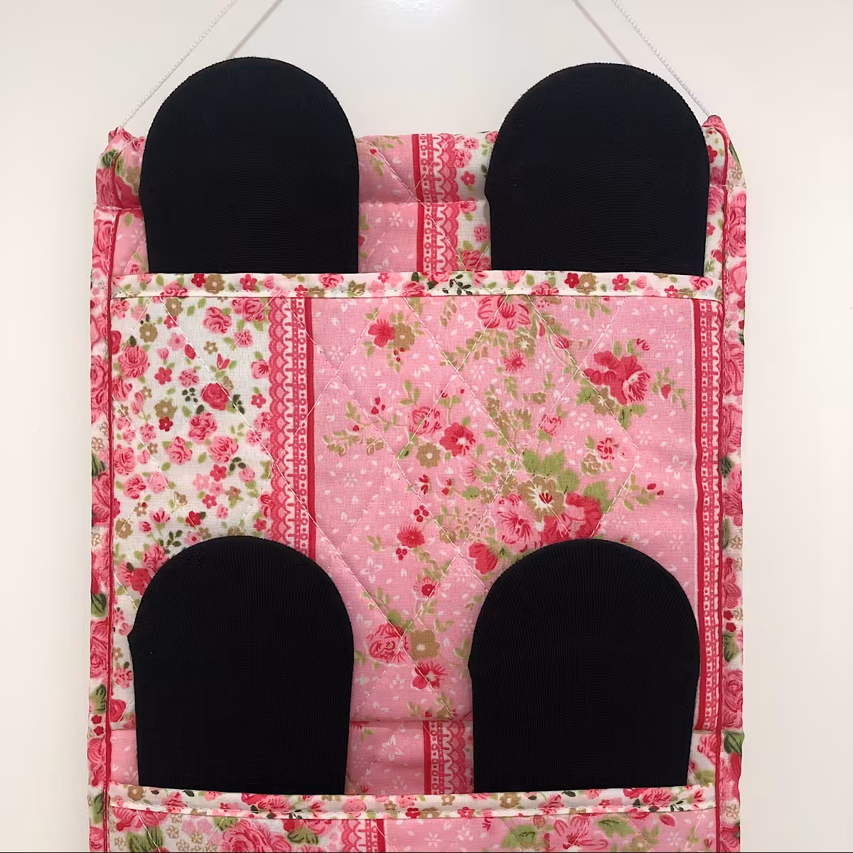 جاجورابی آویزی و نظم دهنده جوراب و لباس زیر پارچه ای طرح گل JB02