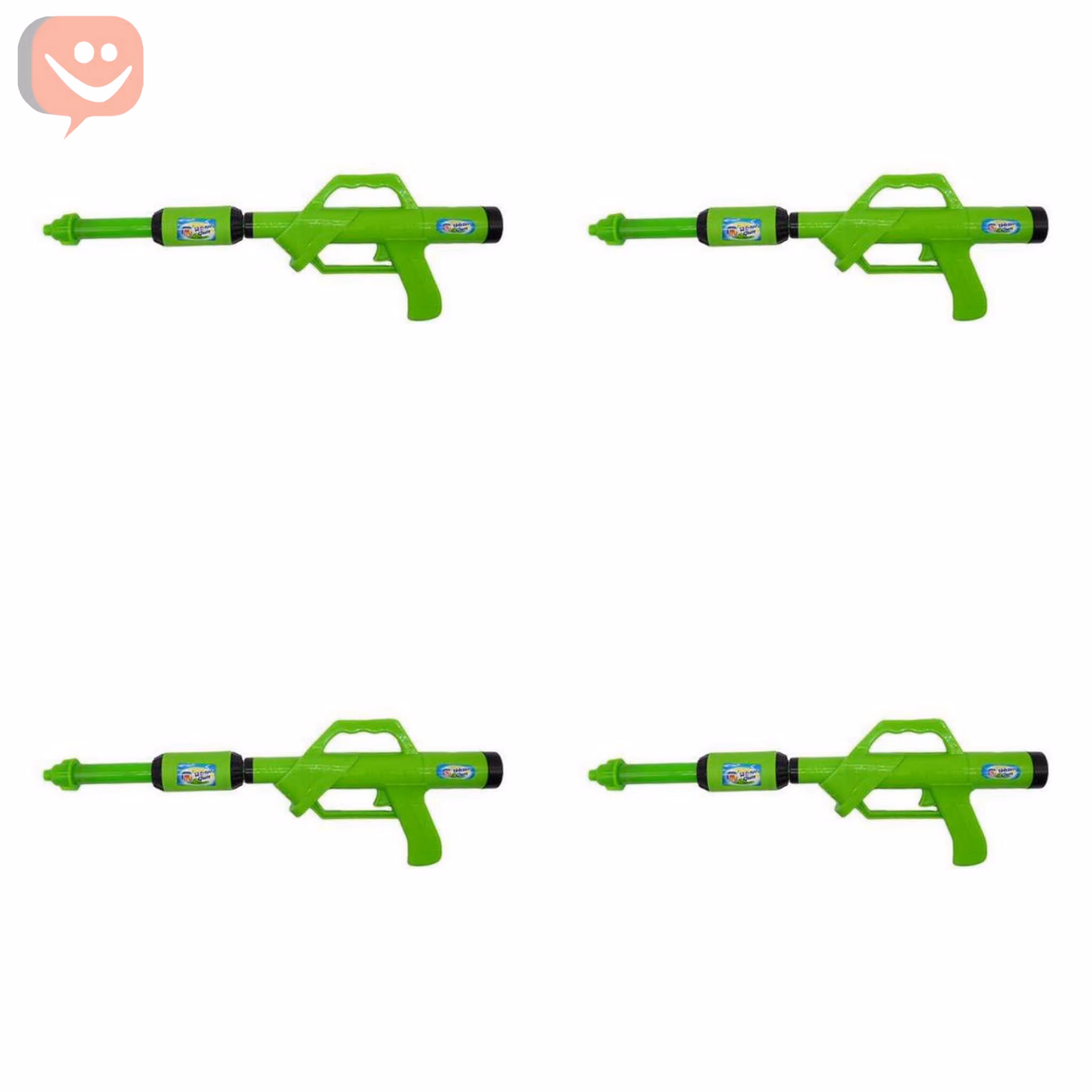  تفنگ آبپاش غول پیکر رنگ سبز بسته 4 عددی 