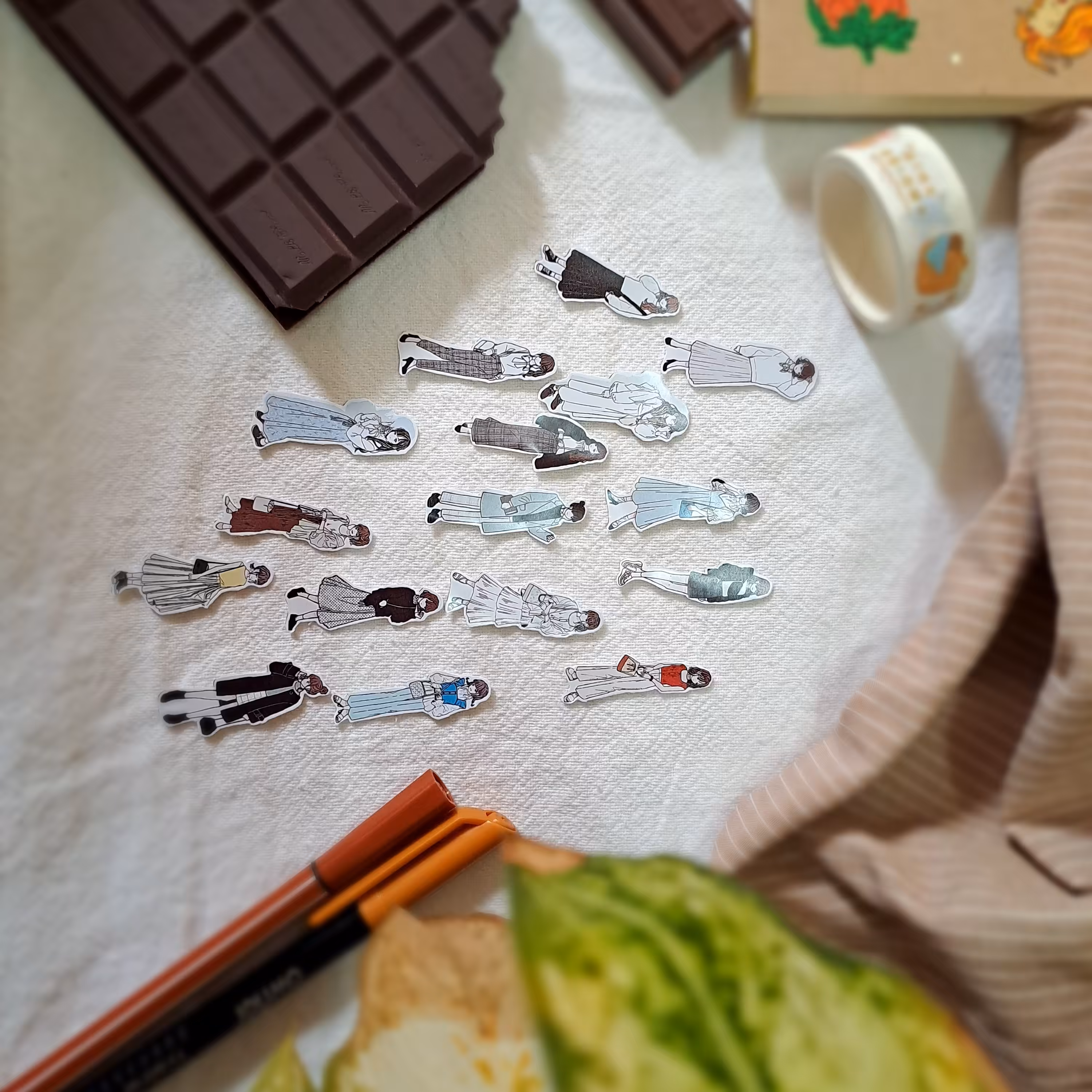 پک 16 عددی برچسب دختر(3)