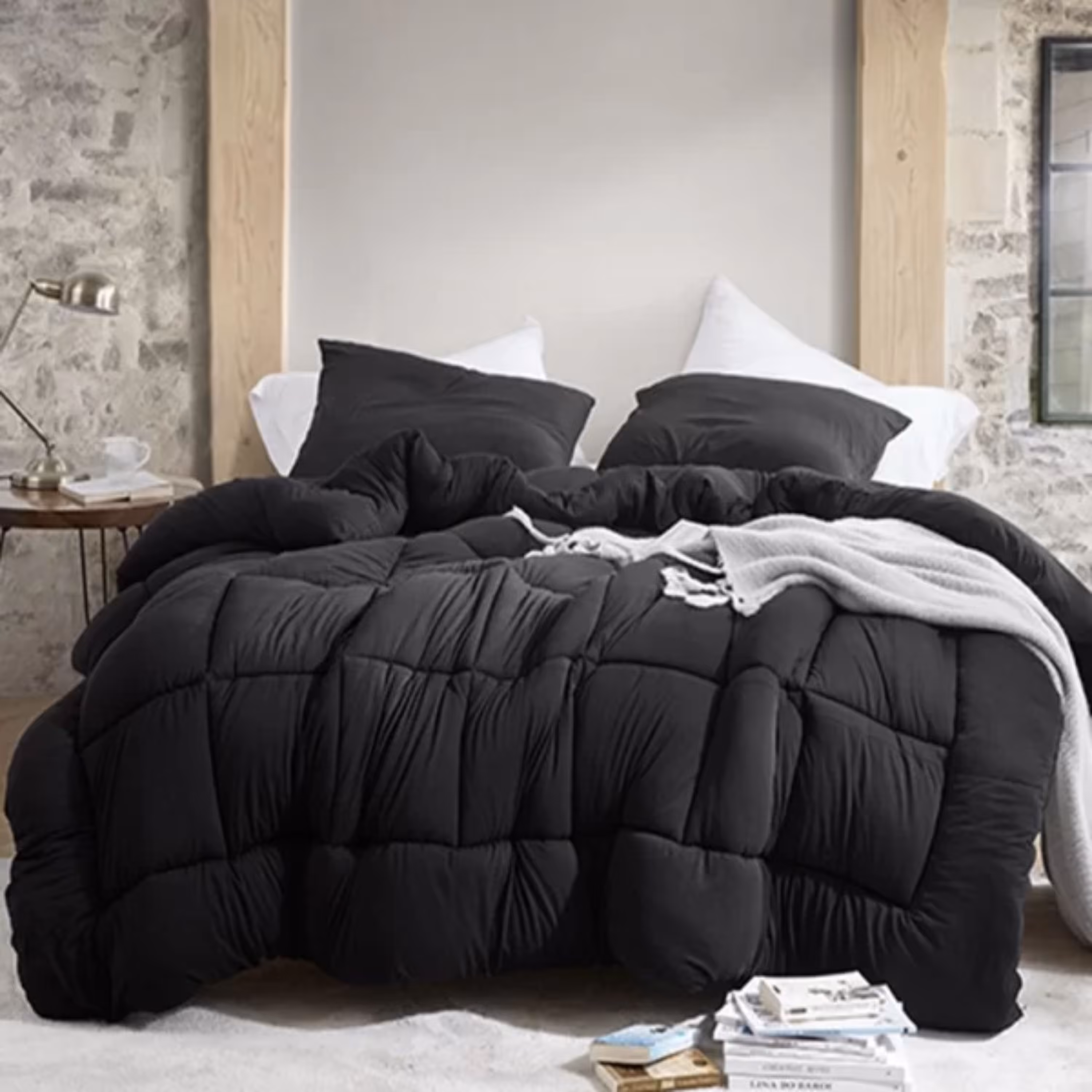 سرویس روتختی میکرو چیداری مشکی دو نفره چهار تکه 