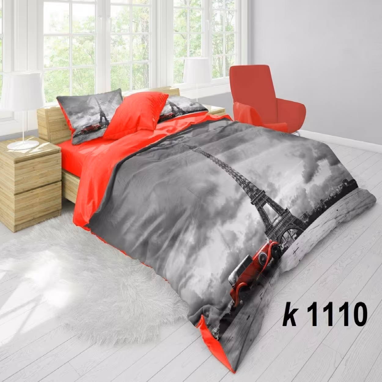 سرویس روتختی ترک إو turkev کد K-1110 دونفره 6 تکه