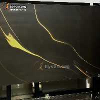 سرامیک پرسلان مشکی طلایی مات 11401